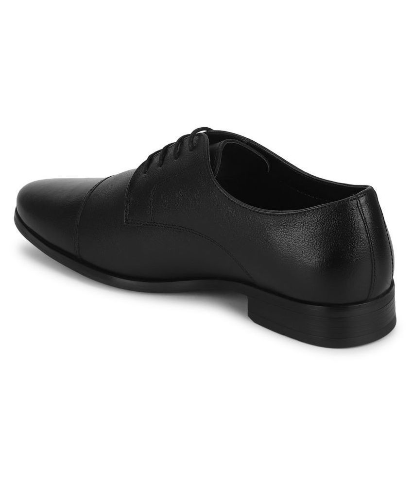 red tape black derby formal shoes