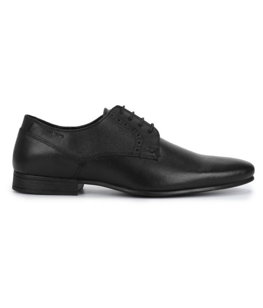 red tape black derby formal shoes