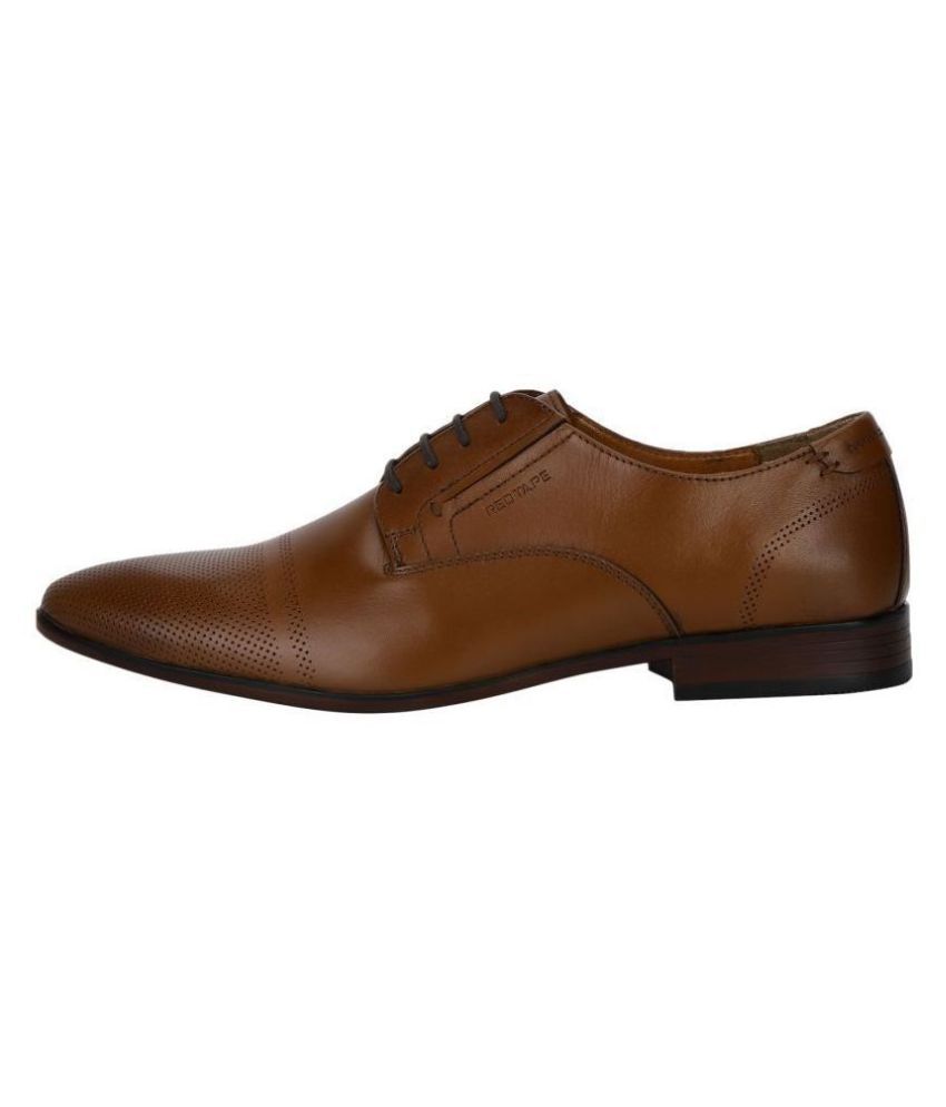 red tape genuine leather derby shoes