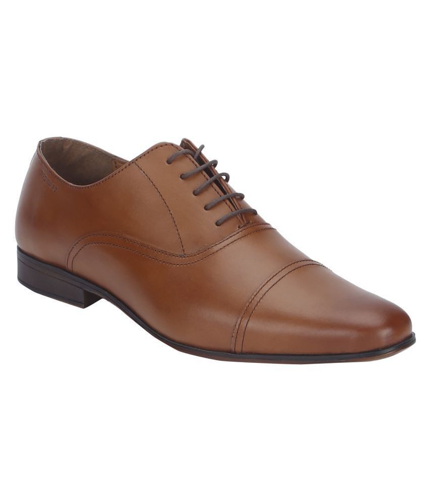Red Tape Oxfords Genuine Leather Tan Formal Shoes Price in India- Buy ...