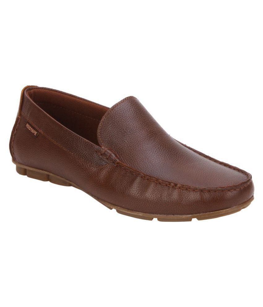 Red Tape Slip On Genuine Leather Tan Formal Shoes Price in India- Buy ...