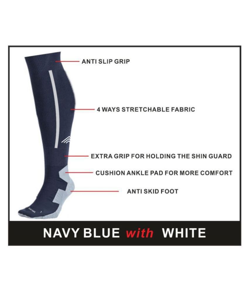     			Pro Gym Football Socks, Stockings for Men & Women, Knee High Length Superior Grip for Shin Guard, Anti Slip Blister Protection Anti Odour