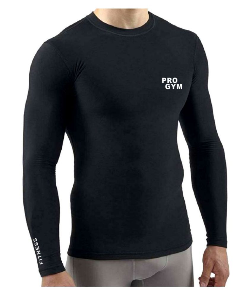     			Pro Gym Unisex 100% Polyester Compression T-Shirt Gym and Sports Wear T-Shirt for Men | Body fit Skinny T-Shirt