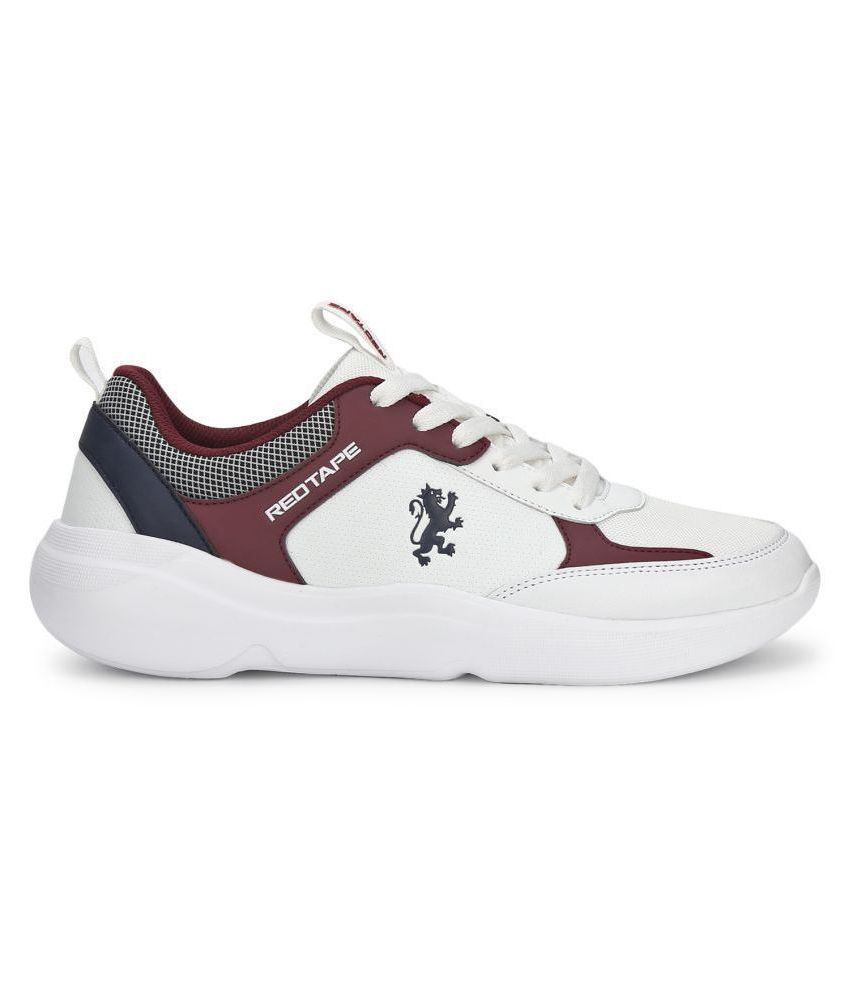 red tape white casual sneakers