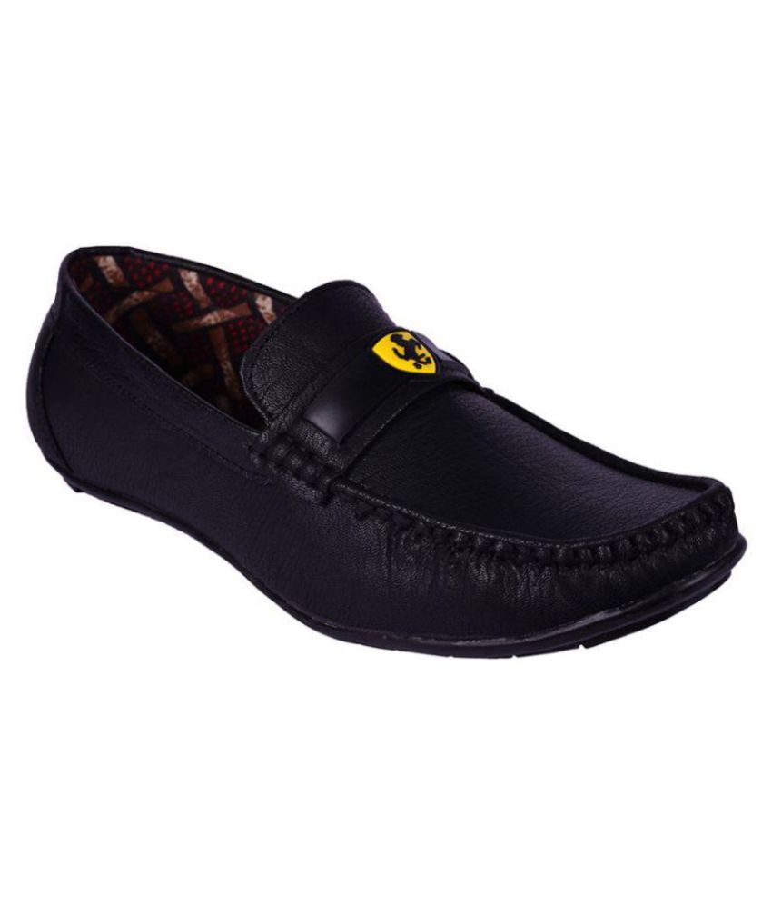     			SHUAN - Black Men's Slip-on Shoes