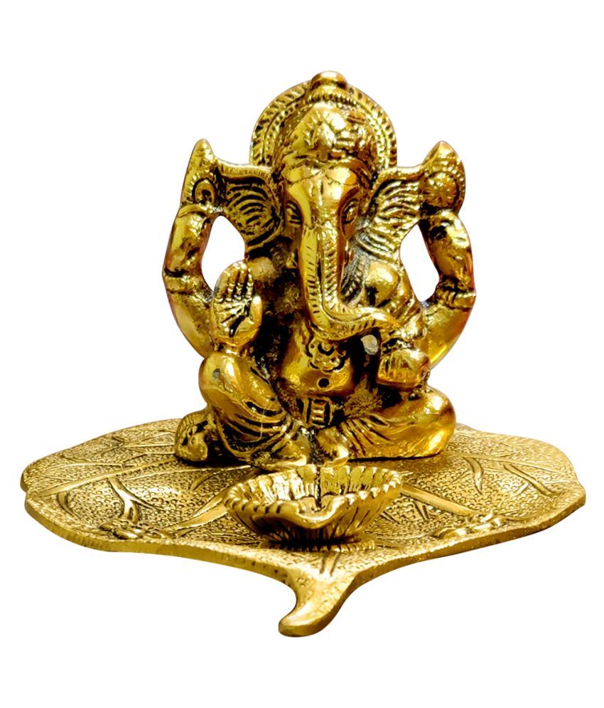 RMCG TRADERS God Idols Brass Ganesha Idol 18 x 14 cms Pack of 1 Buy