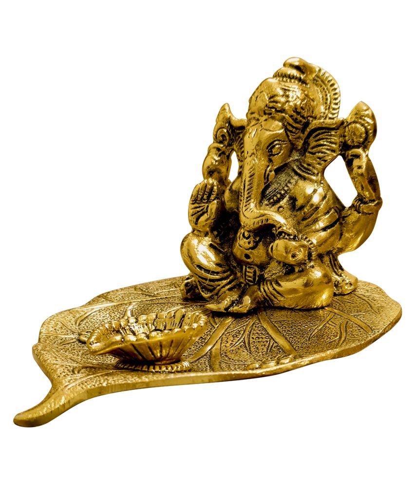 RMCG TRADERS God Idols Brass Ganesha Idol 18 x 14 cms Pack of 1 Buy