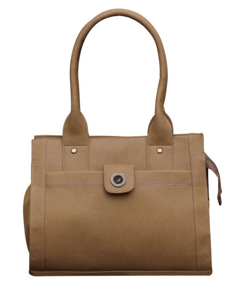     			Fostelo -   Beige Faux Leather Shoulder Bag