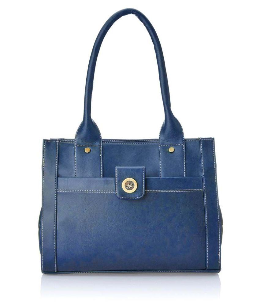     			Fostelo Blue Faux Leather Shoulder Bag