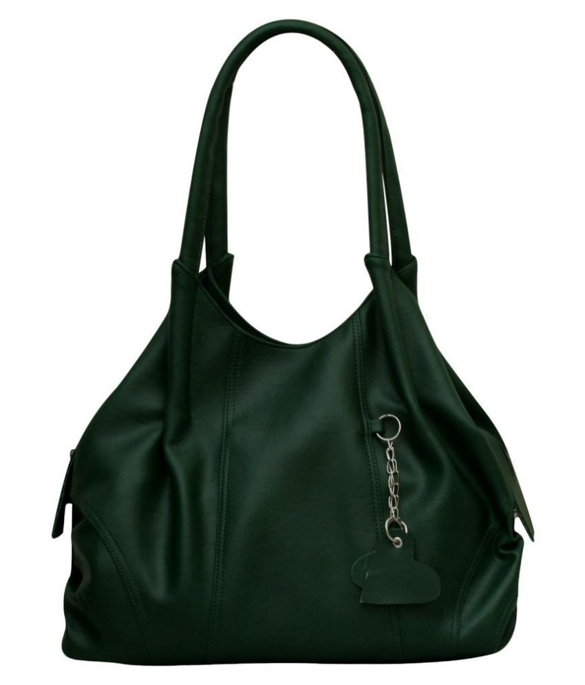     			Fostelo -   Green Faux Leather Shoulder Bag