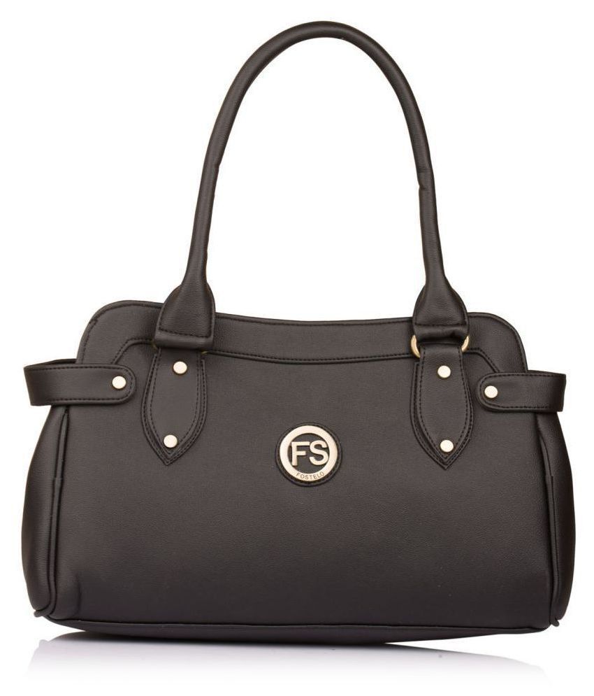     			Fostelo - Black  PU Shoulder Bag