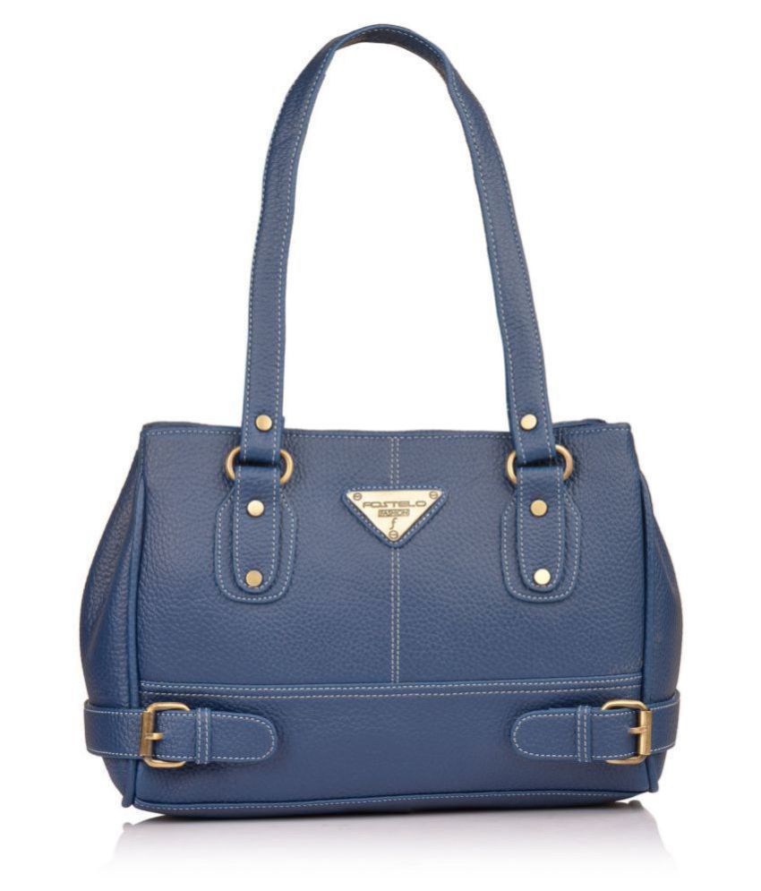     			Fostelo - Blue  PU Shoulder Bag