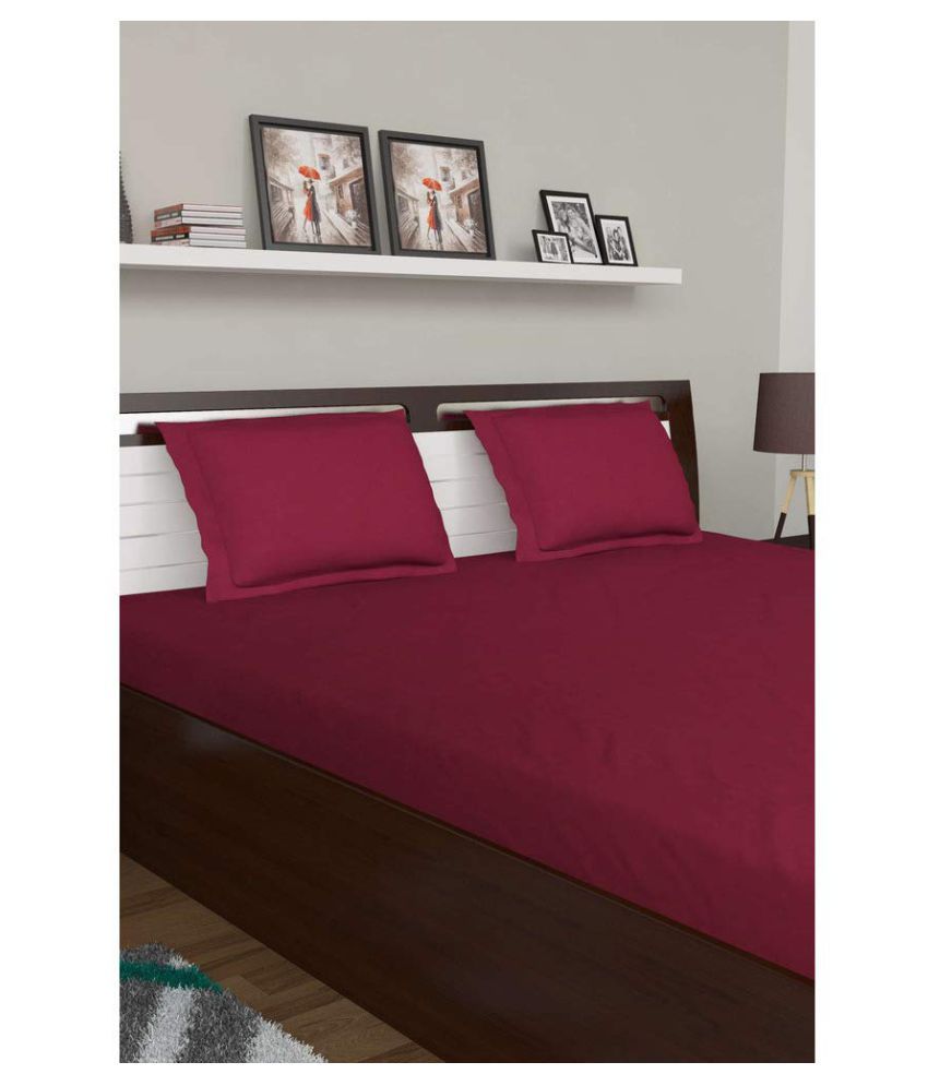 Portico Cotton Double Bedsheet with 2 Pillow Covers Buy Portico