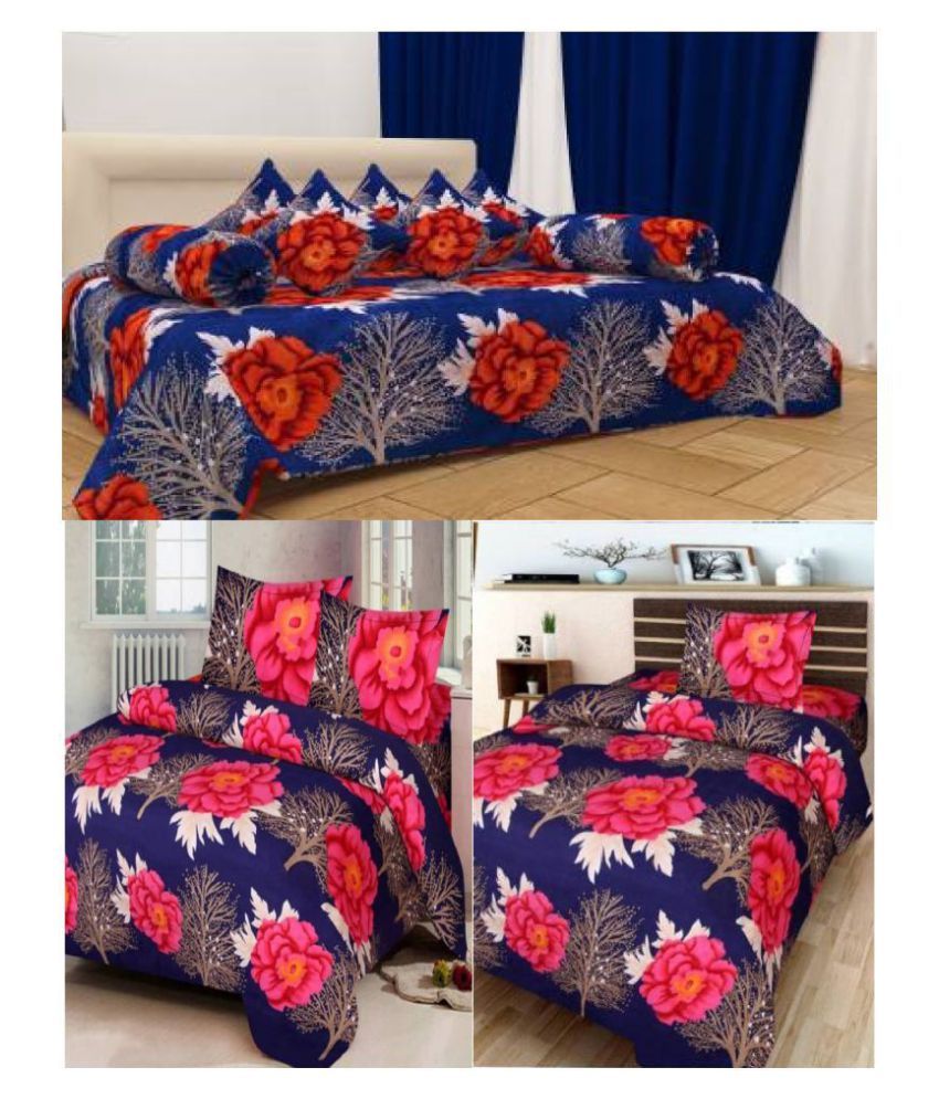 SHAKRIN Poly Cotton Double Bedsheet,Single Bedsheet Buy SHAKRIN Poly