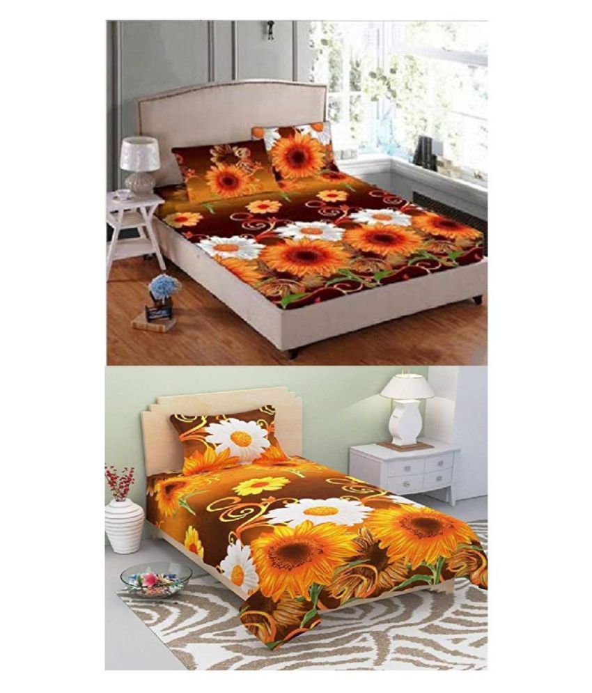 SHAKRIN Poly Cotton Double Bedsheet,Single Bedsheet Buy SHAKRIN Poly