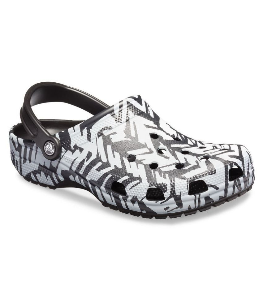 crocs gray croslite floater sandals
