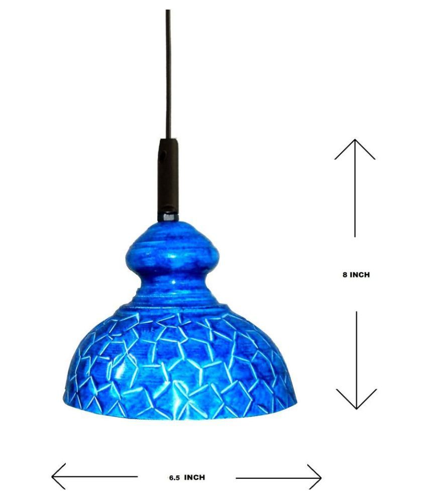 A & H ENTERPRISES Iron Geometrical Design Pendant Blue Pack of 1 Buy