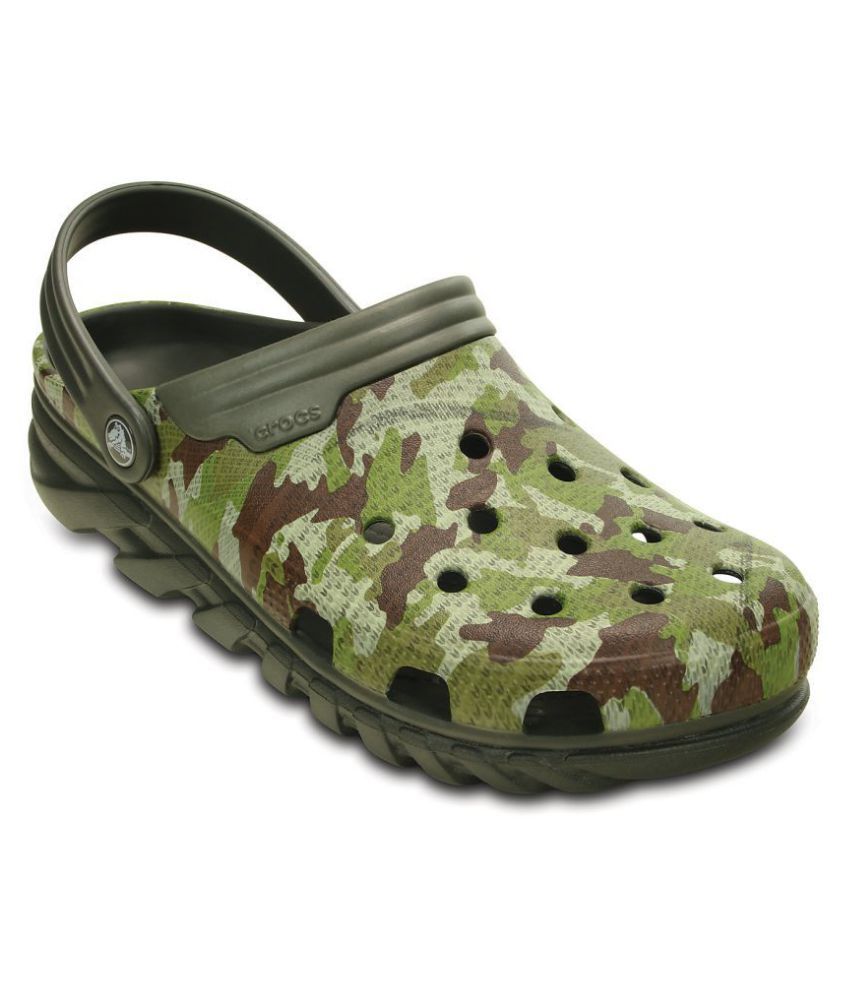 crocs green sandals