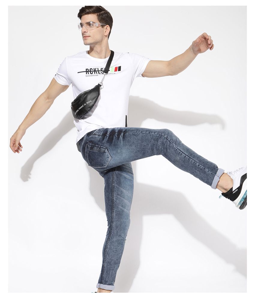 V2 Cotton Lycra White Solids T-Shirt - Buy V2 Cotton Lycra White Solids T-Shirt Online at Low 