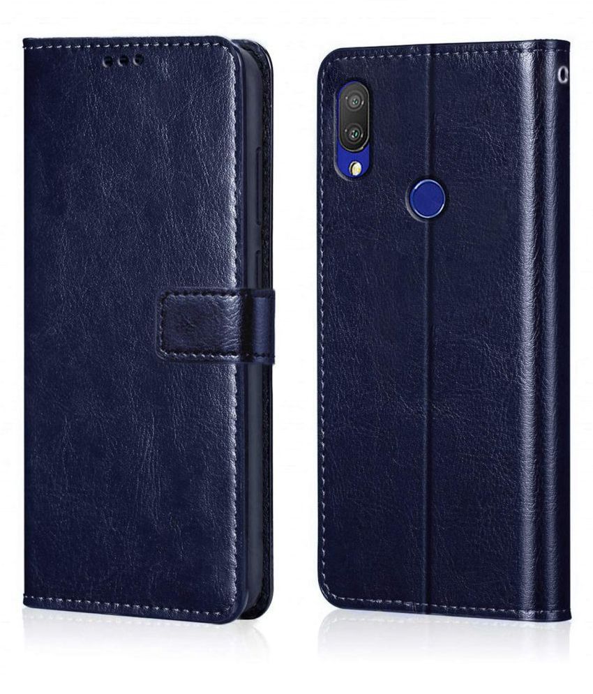     			Xiaomi Redmi Y3 Flip Cover by NBOX - Blue Viewing Stand and pocket