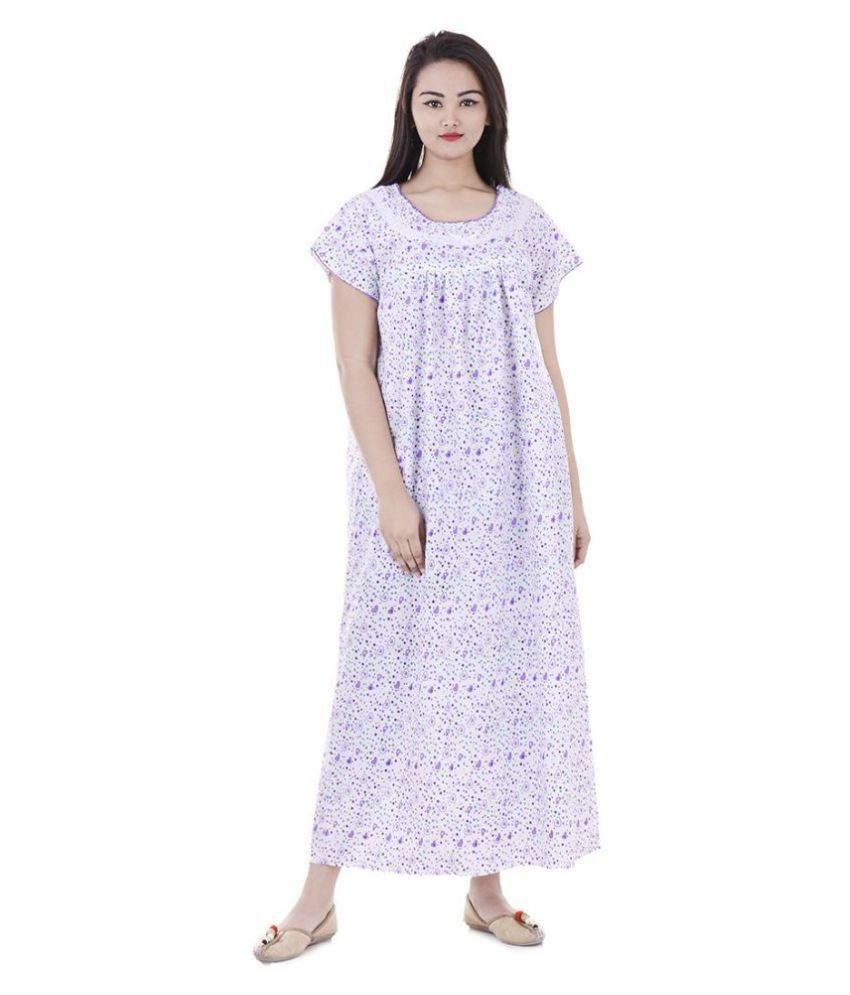 nighty gown cotton