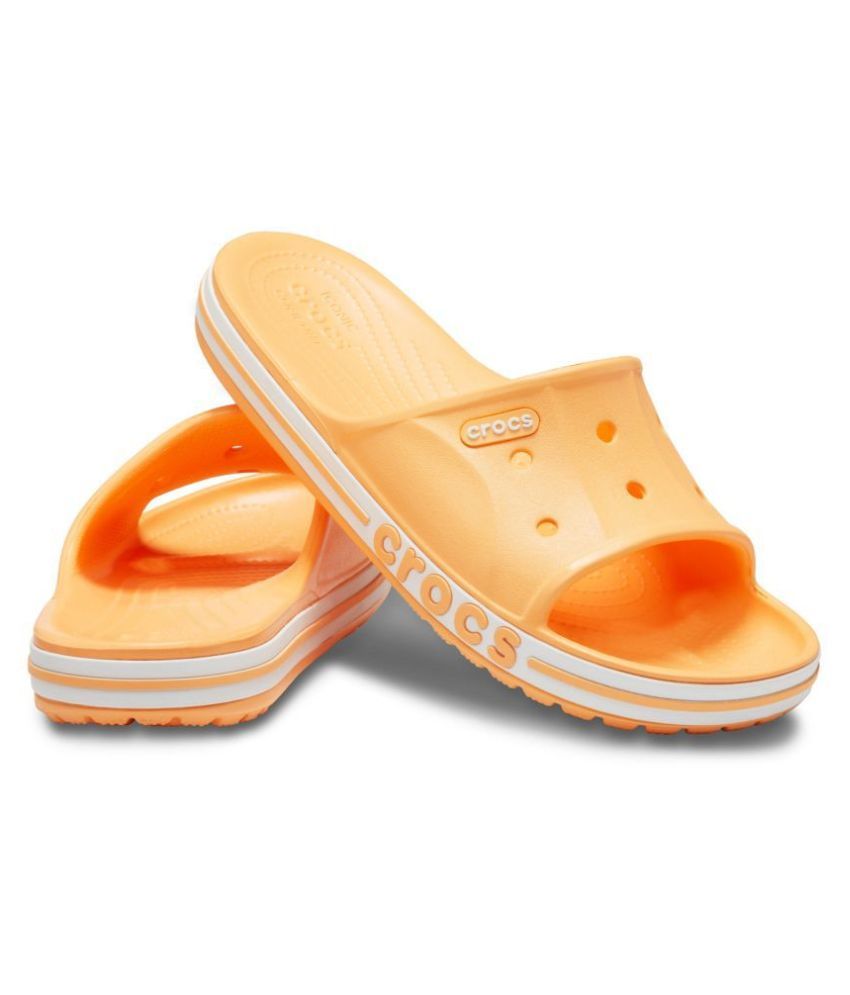 orange croc slides