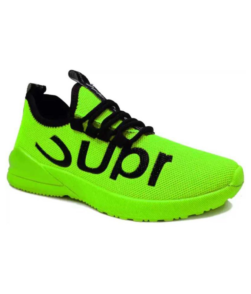 green gym shoes