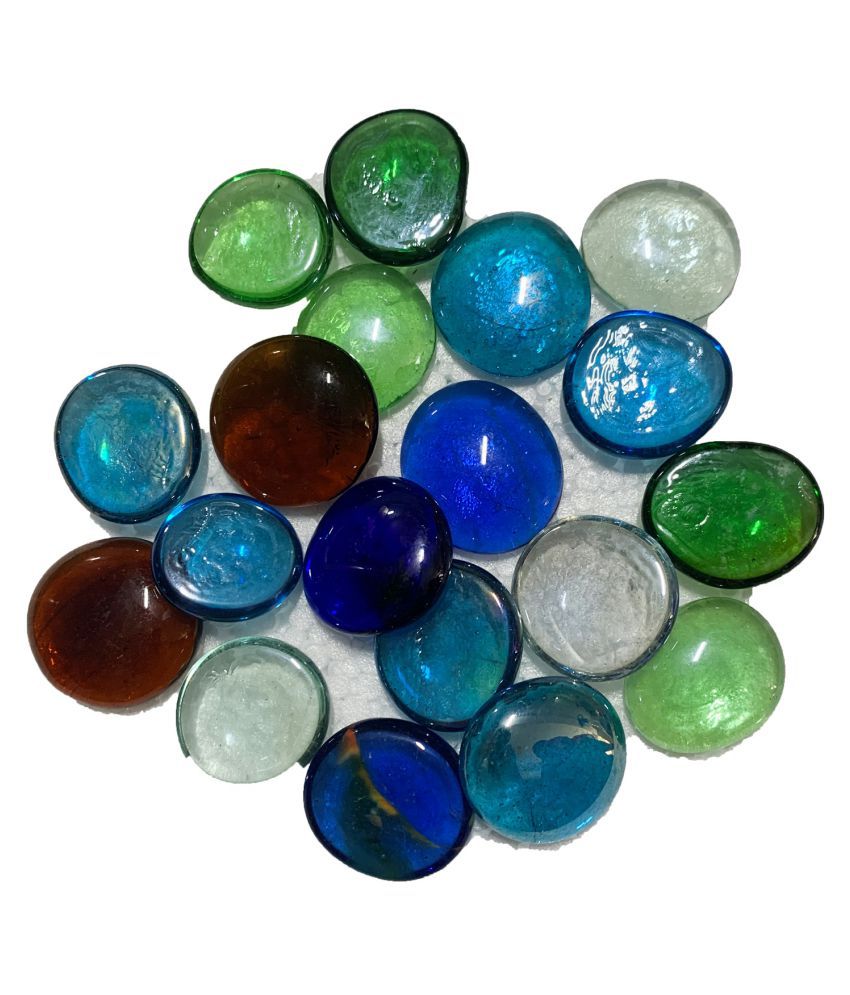 Glass pebbles round(40 pcs) (500gms): Buy Glass pebbles round(40 pcs ...