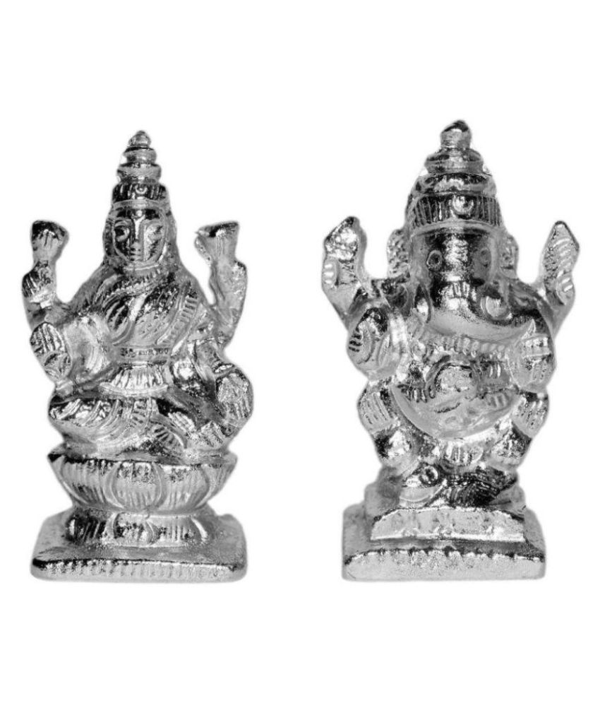     			Shivoham IDOL Laxmi Ganesh Alloy Ganesha Idol x cms Pack of 1