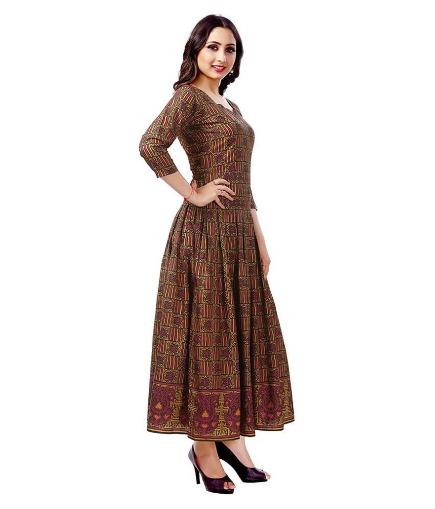 maroon ethnic gown