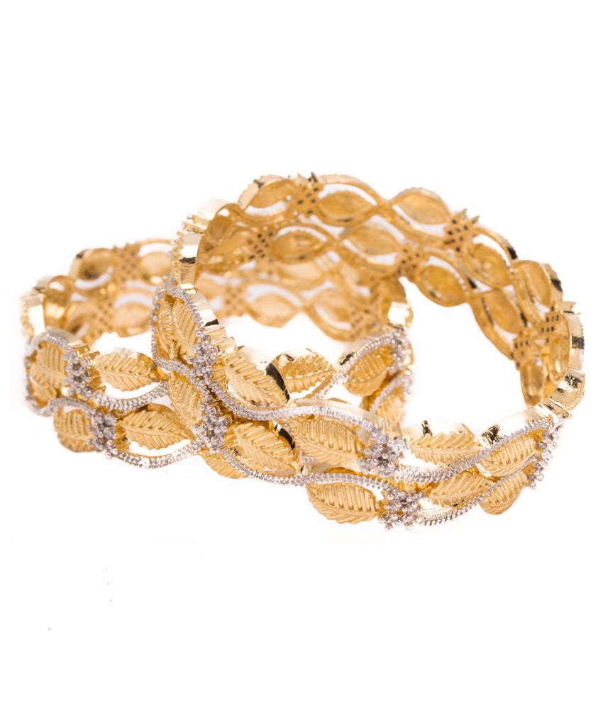 Manikya Traditional Bengali Bangles Copper with 24ct Gold Plated (No