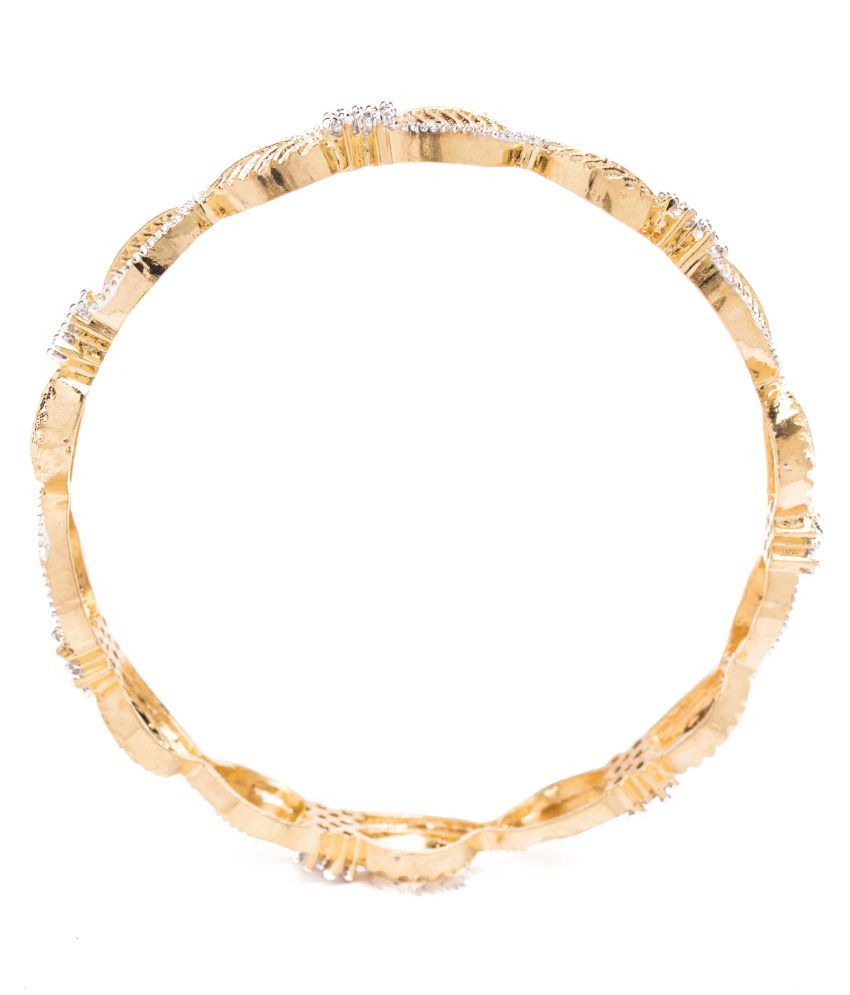 Manikya Traditional Bengali Bangles Copper with 24ct Gold Plated (No