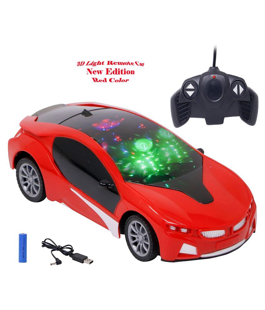 Punya Remote Control Car Toy Red Color With 3