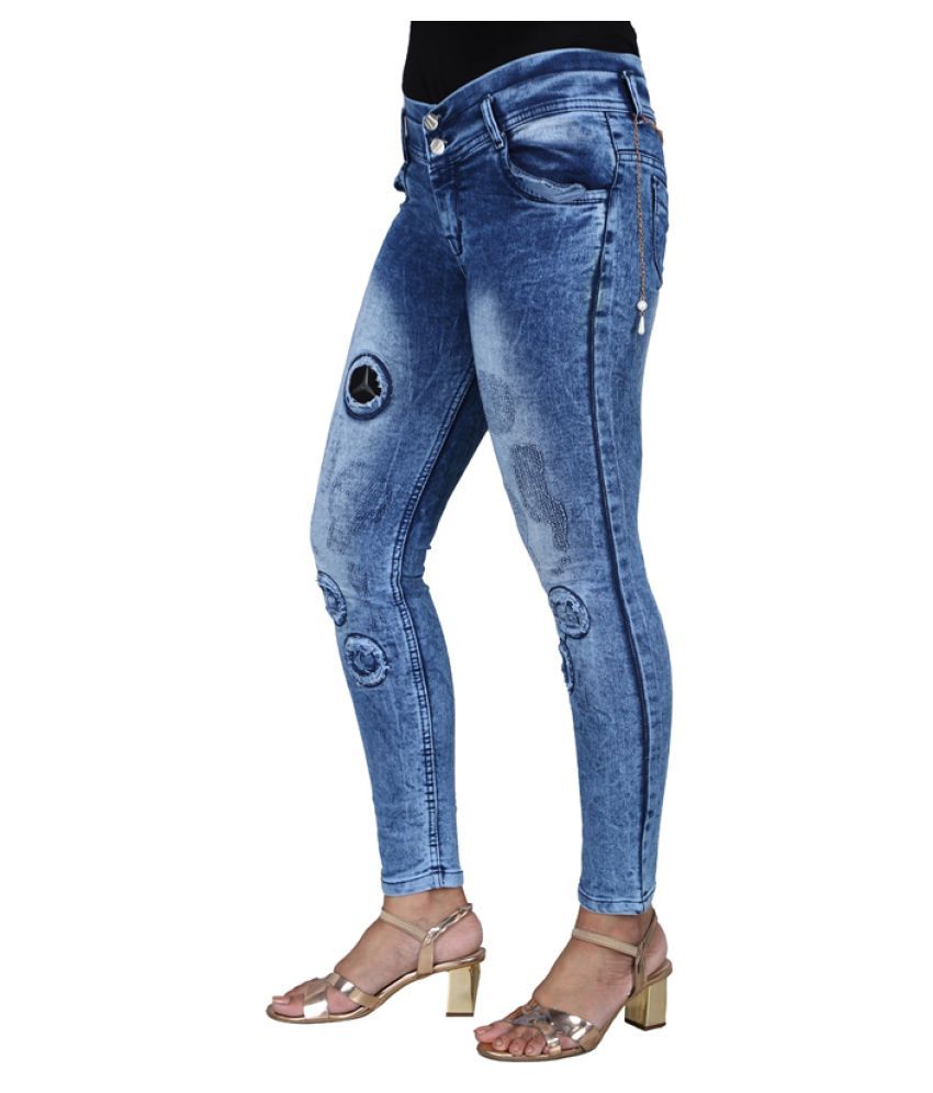 royal blue jeans for ladies