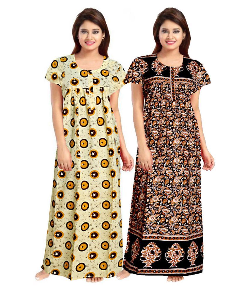 indian cotton night gowns