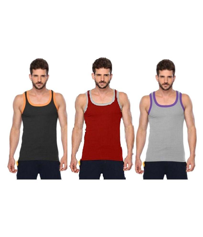ONN Multi Sleeveless Vests Pack of 3 Buy ONN Multi Sleeveless Vests
