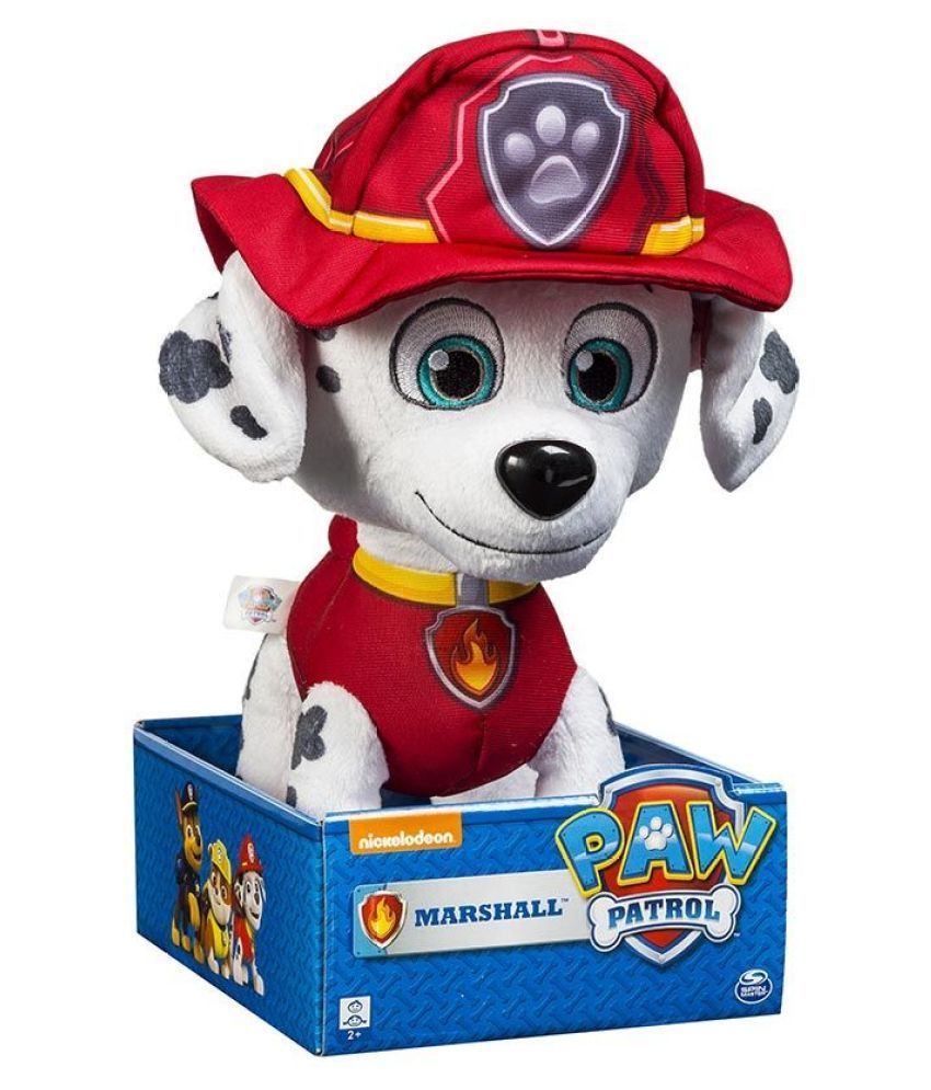 paw patrol marshall plush ride on