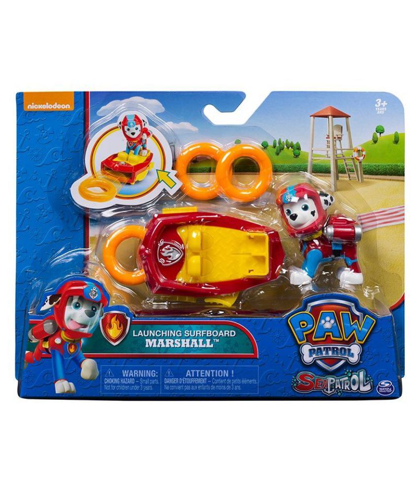 paw patrol launching surfboard