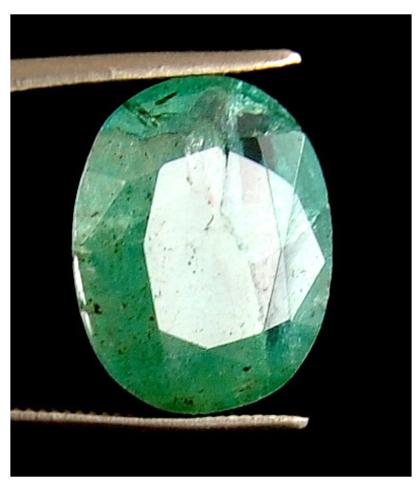 5.25 Carat Natural Certified Green Crystal Loose Precious Panna Stone ...