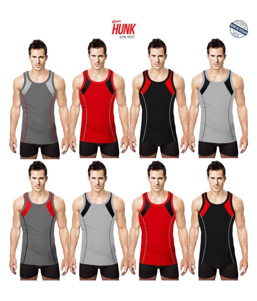     			Rupa Hunk Multi Sleeveless Vests Pack of 8