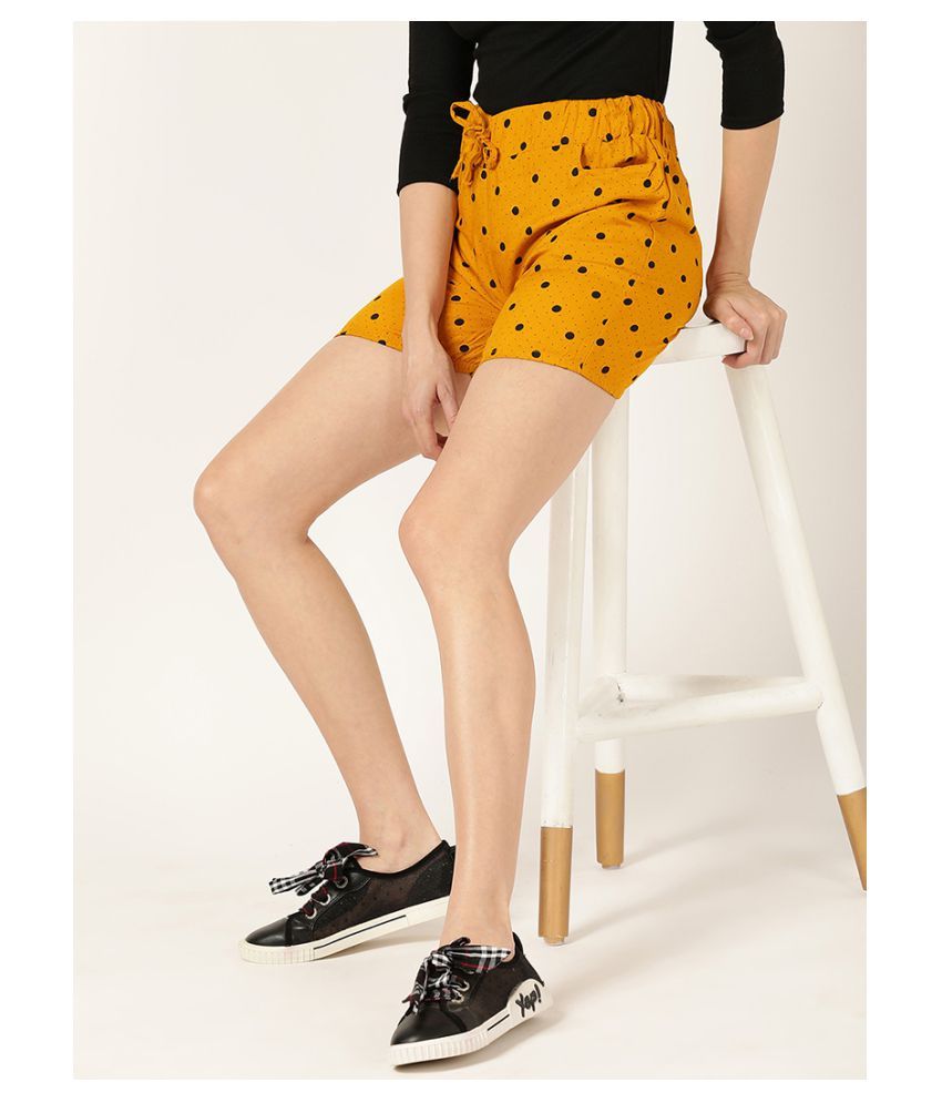 Buy V2 Rayon Hot Pants Yellow Online at Best Prices in India Snapdeal