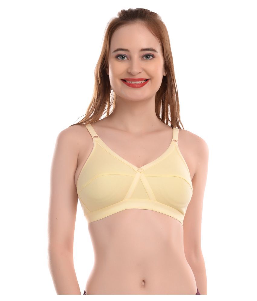     			Elina Cotton T-Shirt Bra - Yellow