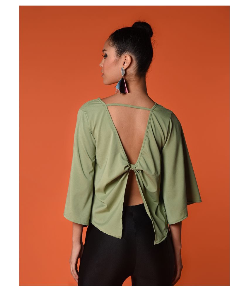     			Chimpaaanzee - Green Polyester Women's Regular Top ( Pack of 1 )