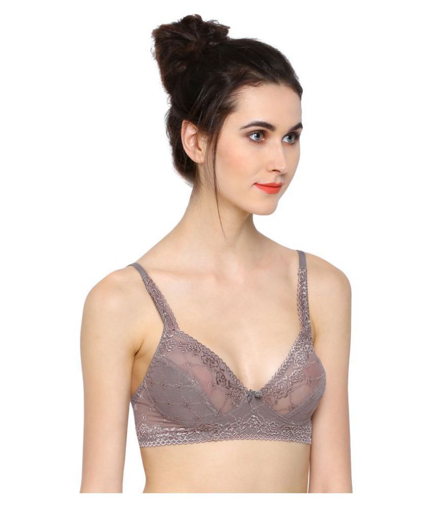 Buy Sonari Nylon Minimizer Bra Grey Online at Best Prices in India