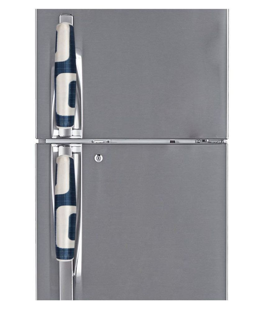     			E-Retailer Set of 2 Polyester Blue Fridge Handle Cover
