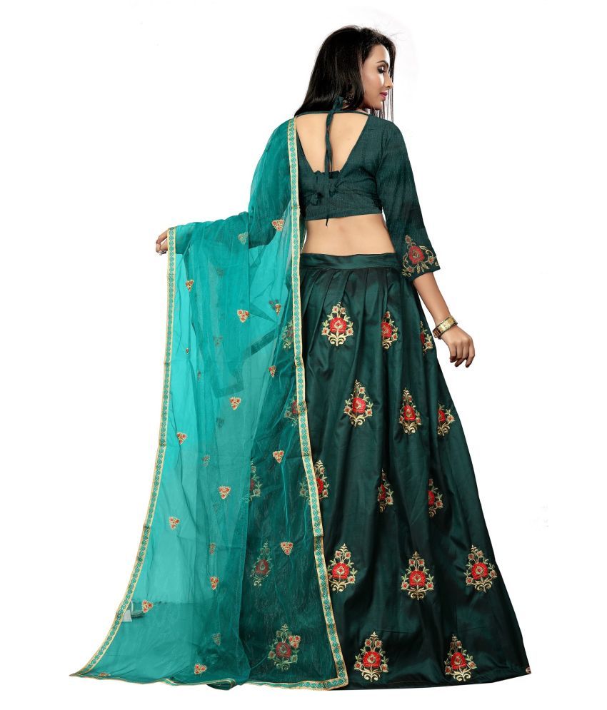 green colour chaniya choli