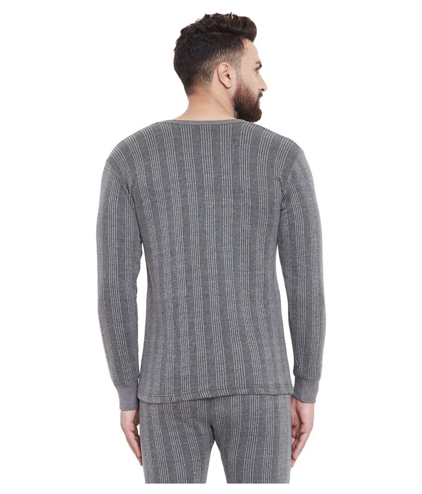 dark grey thermal shirt