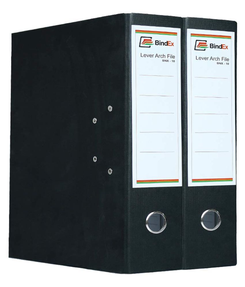 Kangaroo Clip Stylish Box File Style Black (Pack of 4) Buy Online at