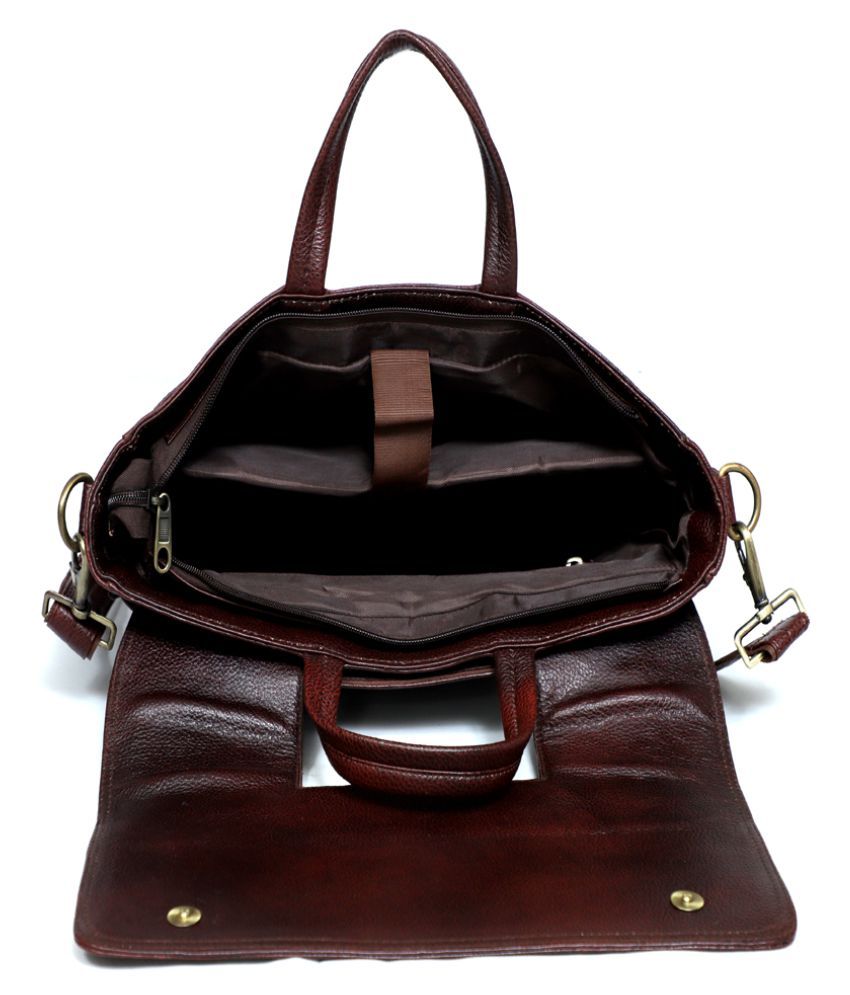 hub leather office bags