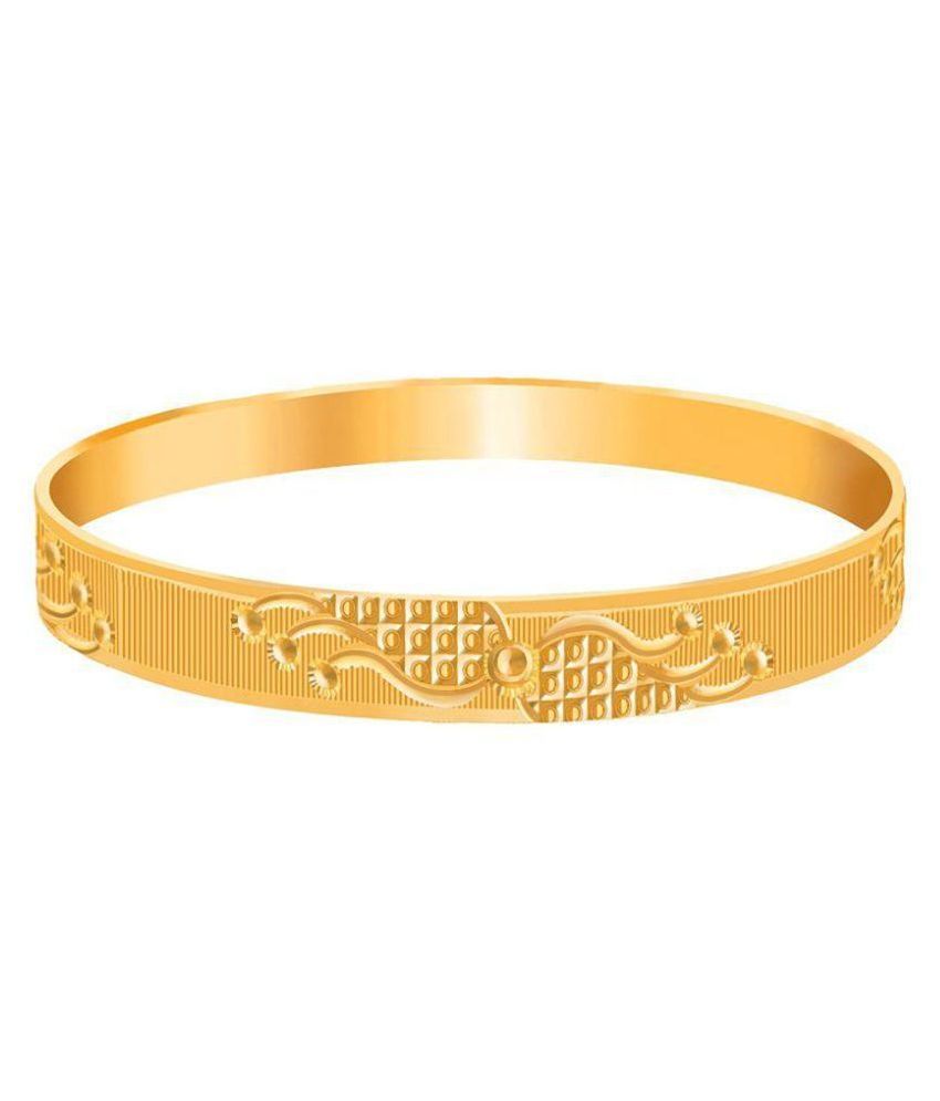     			JFL - Jewellery For Less Gold Plated Designer Bangle